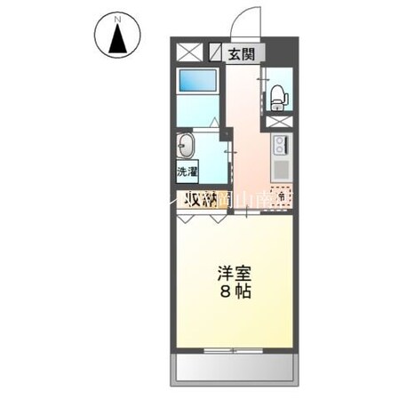 大雲寺前駅 徒歩6分 9階の物件間取画像